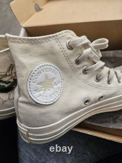 2004 John Lennon Imagine Peace All Star Converse High Top The Beatles Shoes Sz 5