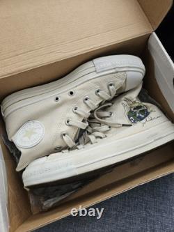 2004 John Lennon Imagine Peace All Star Converse High Top The Beatles Shoes Sz 5