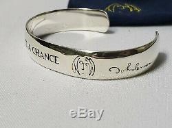 2007 Beatles John Lennon Collection Sterling Silver 6.5 Cuff Bracelet