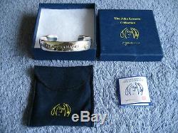 2007 Beatles John Lennon Collection Sterling Silver 6.5 Cuff Bracelet NIB $450