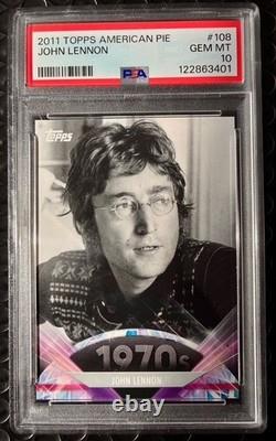 2011 Topps American Pie JOHN LENNON The Beatles 108 PSA 10 Low Pop New Slab