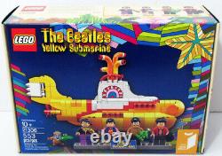 2016 Retired Lego Ideas Beatles Yellow Submarine With 5 Figures 21306 New Sealed