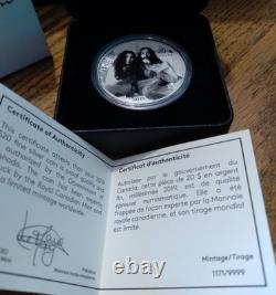 2019 Canada 1 oz Silver Proof Coin John Lennon The Beatles Give Peace a Chance