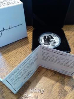 2019 Canada 1 oz Silver Proof Coin John Lennon The Beatles Give Peace a Chance
