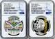 2024-'25 2PD GB SILVER 1OZ PAUL McCARTNEY & JOHN LENNON BEATLES SET NGC PF70 FR