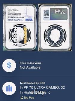 2025 2pd GB 1oz Silver Proof Ngc Pf70 Ucam John Lennon Imagine Beatles Fr Pop-32