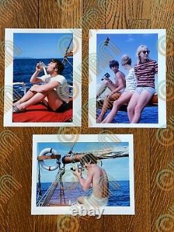 (21) Beatles in Tahiti 1964 GEORGE HARRISON + JOHN LENNON 8.5x11 Photo Prints