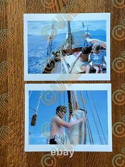 (21) Beatles in Tahiti 1964 GEORGE HARRISON + JOHN LENNON 8.5x11 Photo Prints