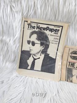 2 The John Lennon Story The Beatles Shot Assassination Newspaper Dec. 9, 1980