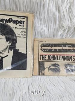 2 The John Lennon Story The Beatles Shot Assassination Newspaper Dec. 9, 1980