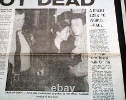2 of Best John Lennon The Beatles Music Legend Frontman Murder 1980 Newspapers