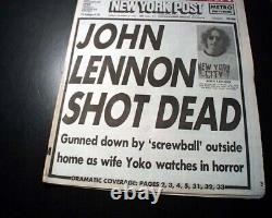 2 of Best John Lennon The Beatles Music Legend Frontman Murder 1980 Newspapers