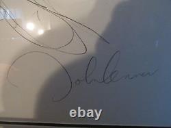 2 original JOHN LENNON roman numeral number Signed autograph BAG ONE print 1970