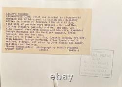 4 Press Photos Ringo Starr Wedding The Beatles John Lennon Exclusive Photos 1965
