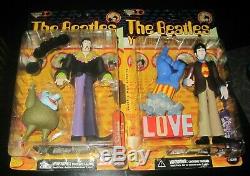 (4) Vintage Beatles Yellow Submarine Figures John Lennon Paul Mccartney Ringo