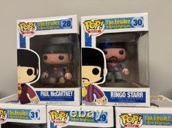 5 Funko Pop Rock The Beatles Yellow Submarine Set with Blue Meanie