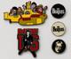 5 PINS THE BEATLES YELLOW SUBMARINE L. E. TOUR McCARTNEY JOHN LENNON GEORGE RINGO