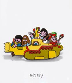 5 PINS THE BEATLES YELLOW SUBMARINE L. E. TOUR McCARTNEY JOHN LENNON GEORGE RINGO