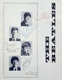 63 THE BEATLES fully signed Tour programme John Lennon Paul McCartney autograph