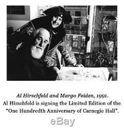 AL HIRSCHFELD Hand-Signed Ltd Ed THE BEATLES JOHN LENNON COA by MARGO FEIDEN