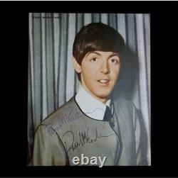 All 4 Beatles Signed Individual Portraits Lennon McCartney Harrison Starr