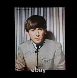 All 4 Beatles Signed Individual Portraits Lennon McCartney Harrison Starr