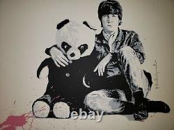 All You Need Is Love Mr Brainwash Signed John Lennon Screen Print Poster Beatles