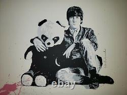 All You Need Is Love Mr Brainwash Signed John Lennon Screen Print Poster Beatles