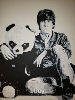 All You Need Is Love Mr Brainwash Signed John Lennon Screen Print Poster Beatles