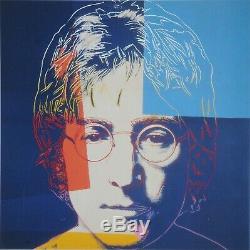 Andy Warhol Foundation Limited Edition Lithograph 31x40 John Lennon 1986 Beatles