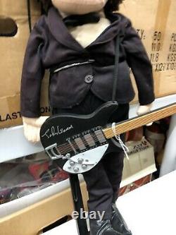 Applause John Lennon Beatles Forever 23 inch plush ragdoll with stand Guitar Rare