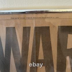 Authentic Beatles N. Y. Times Newspaper 12/21/69 John Lennon WAR IS OVER (RARE)