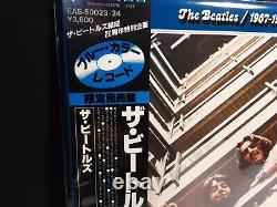 BEATLES1967-70 Hits2-Lps Japan-Obi-Blue Vinyl Japanese EAS Abbey White Hey Let