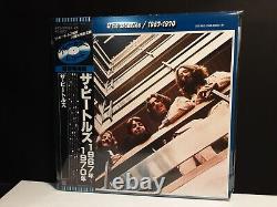 BEATLES1967-70 Hits2-Lps Japan-Obi-Blue Vinyl Japanese EAS Abbey White Hey Let