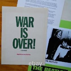 BEATLES 1970 PROMO Fan Club PRESS KIT APPLE photos WAR IS OVER John Yoko Lennon