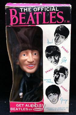 BEATLES JOHN LENNON 1964 Remco Doll With Original Outer Box & Instrument Hard