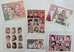 BEATLES JOHN LENNON withCOA Six New Stamp Sheets International Collectors Society