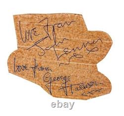 BEATLES John Lennon & George Harrison Vintage 1963 Autographs! Tracks UK LOA