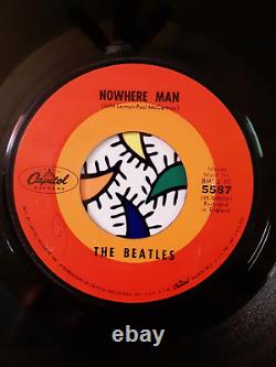 BEATLES-Nowhere Man/ What Goes On 7 45 (TARGET DOME LABEL) EXC LENNON McCARTNEY