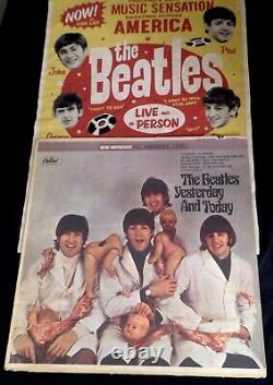 BEATLES RARE STEREO 3RD STATE PEEL BUTCHER COVER YESTERDAY & TODAY WithTRUNK SLICK