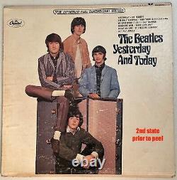BEATLES RARE STEREO 3RD STATE PEEL BUTCHER COVER YESTERDAY & TODAY WithTRUNK SLICK