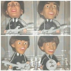 BEATLES Remco Dolls John Lennon Paul McCartney George Ringo WHITE Guitars RARE