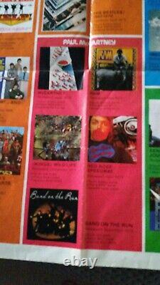 BEATLES & SOLO LP's 1974 color official APPLE Capitol poster VG Lennon/McCartney