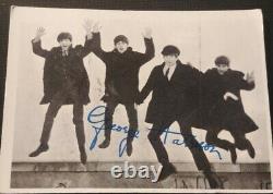 BEATLES Shadow Box Signed Pictures & 7 Pins John Lennon, Paul McCartney