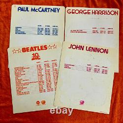 BEATLES Store Divider Cards 10 1964-1974 + 3 band members Apple John Lennon