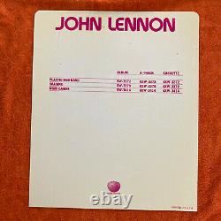 BEATLES Store Divider Cards 10 1964-1974 + 3 band members Apple John Lennon