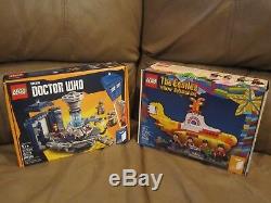 (BRAND NEW) LEGO Ideas Yellow Submarine (21306) + LEGO Ideas Doctor Who (21304)