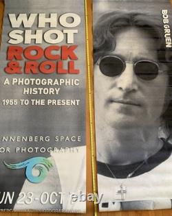 Beatle John Lennon memorabilia Street Banner, Annenberg Space for Photography