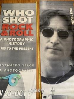 Beatle John Lennon memorabilia Street Banner, Annenberg Space for Photography