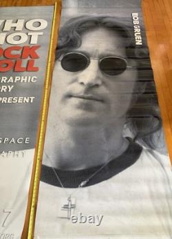 Beatle John Lennon memorabilia Street Banner, Annenberg Space for Photography
